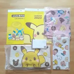 新品未開封●ミスド福袋ポケモン2022・2023 バッグ/メモ帳/ハンドタオル他