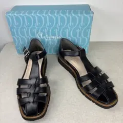 【美品】アルテミス バイ ダイアナ 厚底軽量グルカサンダル ブラック Lのサムネイル