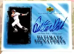 CARLTON FISK フィスク 直筆 サイン カード auto topps