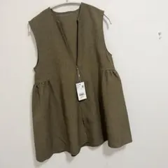 ローリーズファーム ホップサックベスト ブラウン21