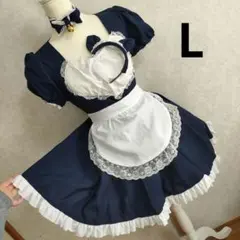 【c041】猫耳メイド服 メイド服 コスプレ L