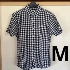 GU 半袖チェックシャツ Mサイズ