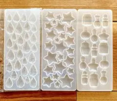 レジンモールドセット　雫　星　香水瓶　シリコンモールド