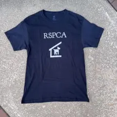 ヴィンテージ RSPCA プリント Tシャツ ブラック Lサイズ