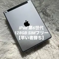 【完動品】iPad 第6世代 128GB SIMフリー 【すぐ発送】【付属品】