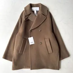 新品✨️定価6.4万　22AW　ティッカ　ショートピーコート　キャメルブラウン TICCA ティッカ レディース アウター テント コート TENT COAT カーキ