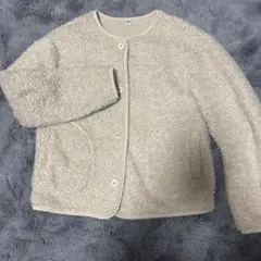 UNIQLO フリースボアジャケット　白　M