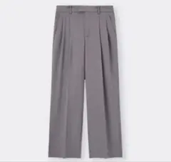 GU ローウエストバギーパンツ　グレー　L