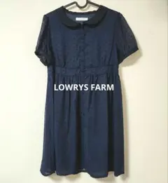 LOWRYS FARM シースルー半袖ワンピース
