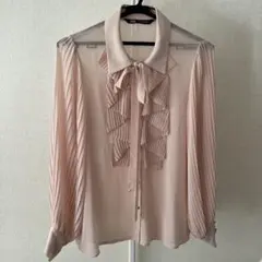 ZARA フリルデザイン ピンクシャツ S