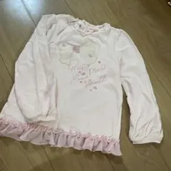 mezzo piano 長袖カットソー ピンク
