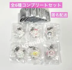 サンリオ　めじるしアクセサリー ふわふわスノー　全6種コンプリート　ガチャ