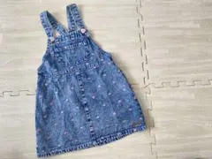 ♡futafutaデニムハート柄ジャンバースカート 95㎝♡