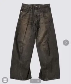 NVRFRGT 3DTWISTED WIDE LEG JEANS 2