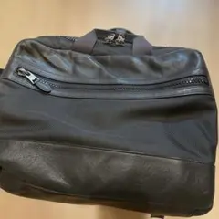 coach ビジネスバッグ 2way キャンバス レザー 黒 メンズ