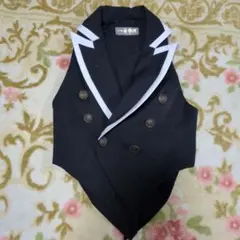 Atelier BOZ ロングベスト 黒 ジャケット ロングジレ Atelier BOZ ロングベスト 黒 ジャケット ロングジレ Atelier