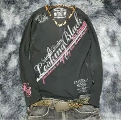 archive y2k ラメ グラフィック l/s tee swag 平成お兄系