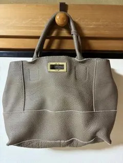 新品】 本革 レザー ハンドバッグ ♡ グレージュ 長さ調節可能 