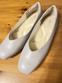 プチプラのあや スクエアフラット　バレエシューズパンプス　25〜25.5