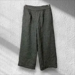 【フィルキングトン】PHILLKINGTON ワイドパンツ 毛混紡 ブラック F