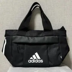 adidas ブラック トートバッグ ラウンドトートバッグ