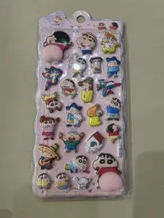 クレヨンしんちゃん　おしりシール　ボンボンドロップシール　水入り　3D ぷくぷく