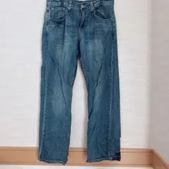 WRAPERS BLUE ストレートデニム ブルー サイズW32×L30