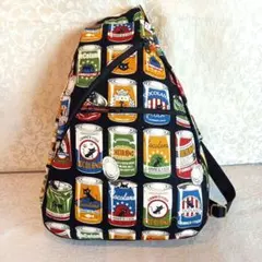 猫柄しずく型ボディバック　ワンショルダー　ハンドメイド