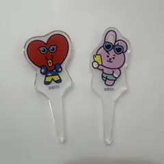 BT21 アクリルピック 2個セット TATA COOKY