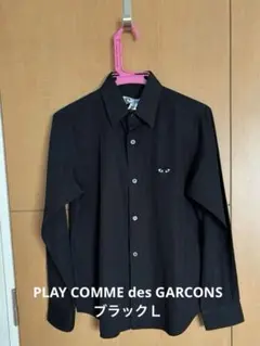 PLAY COMME des GARCONS レディス　ブラック長袖シャツ Lのサムネイル
