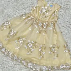 美品 Catherine Cottage ドレス 花柄刺繍 130