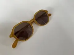 イエロー フレーム サングラス ケース付き