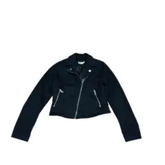 H&M エイチアンドエム　ブラック ダブルライダースジャケット