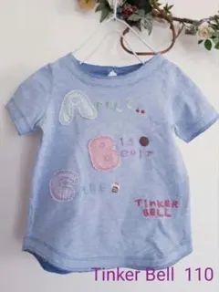 ティンカーベル　ハートのボタンがかわいいTシャツ　110のサムネイル