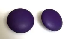 昭和レトロ　紫の円形イヤリングのペア