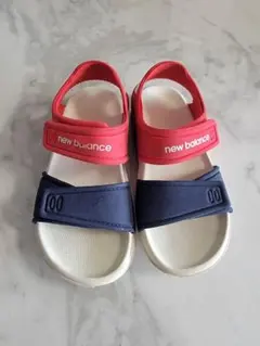 new balance サンダル 赤/紺