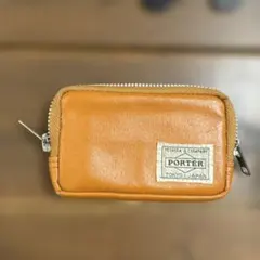 コ*ペ様 PORTER コインケース オレンジ