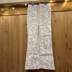 ZARA フラワープリント フレアパンツ XS
