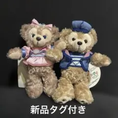 【新品タグ付き】ダッフィー シェリーメイ ぬいぐるみバッジ 2体セット