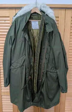 デッドストック S-R 72年会計 米軍実物 M-65 フィッシュテール レア ブラックフィニッシュジップ 72年 Sサイズ デッドストック