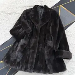 BLACKGLAMAミンクコート （ブラックグラマ） Blackglama】ブラックグラマ 毛皮コート ミンク 黒 レディースA+