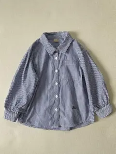 【petit main】サイズM ストライプ長袖シャツ 春夏