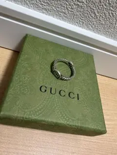 新品未使用】GUCCI グッチ オーバル インターロッキングG リング 緑