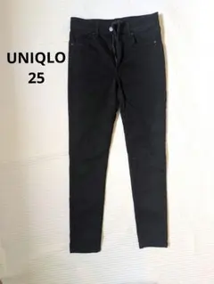 UNIQLO ユニクロ ストレッチ ジーンズス キニー 黒 ウィメンズ 25