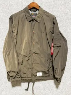 ALPHA ★ ボンディング コーチジャケット 未使用 ブラウン L