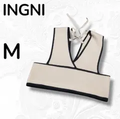 INGNI Mサイズ Vネック ニット ビスチェ ベージュ
