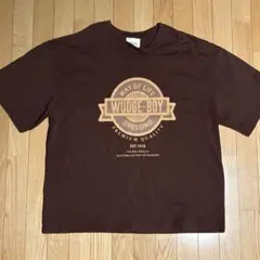 WUDGE-BOY Tシャツ ブラウン　Bボーイ