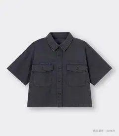 GU ライトデニムダブルポケットシャツ Lサイズ