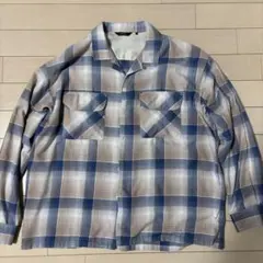 BEAMS チェック柄 長袖ネルシャツ