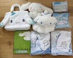 サンリオ当りくじ シナモロール ぬいぐるみ ポーチ 巾着 ラストワン賞のサムネイル
